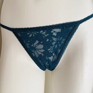 Victoria’s Secret PINK teal high leg bikini panty